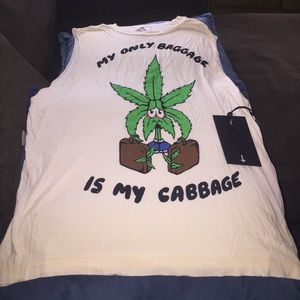 NWT My Only Baggage Is My Cabbage distressed